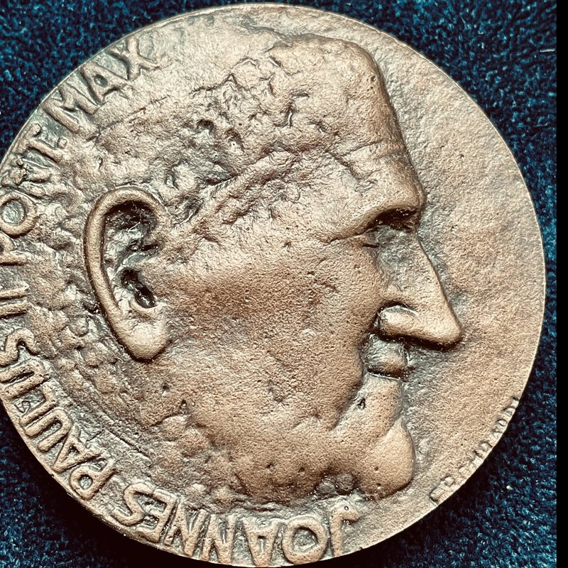 Medaglia Visita apostolica di Giovanni Paolo II a Forlì (8 maggio 1986), fronte
