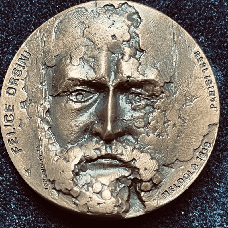 Medaglia Felice Orsini – Celebrazioni del 200° anniversario della nascita, fronte