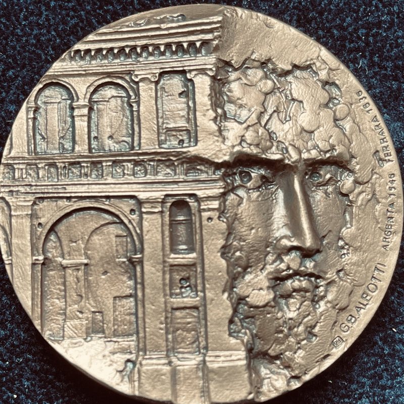 Medaglia 4° Centenario della edificazione del Loggiato mercantile Aldobrandini (1609–2009), fronte