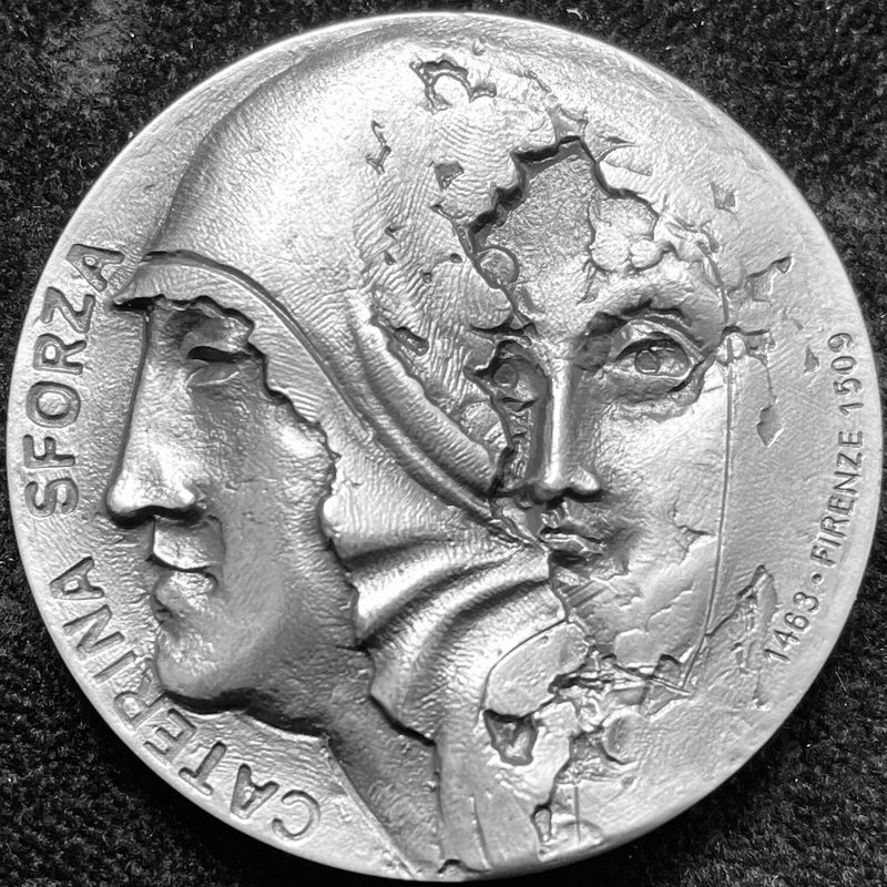 Medaglia 500 anni dalla morte di Caterina Sforza (1509–2009), fronte
