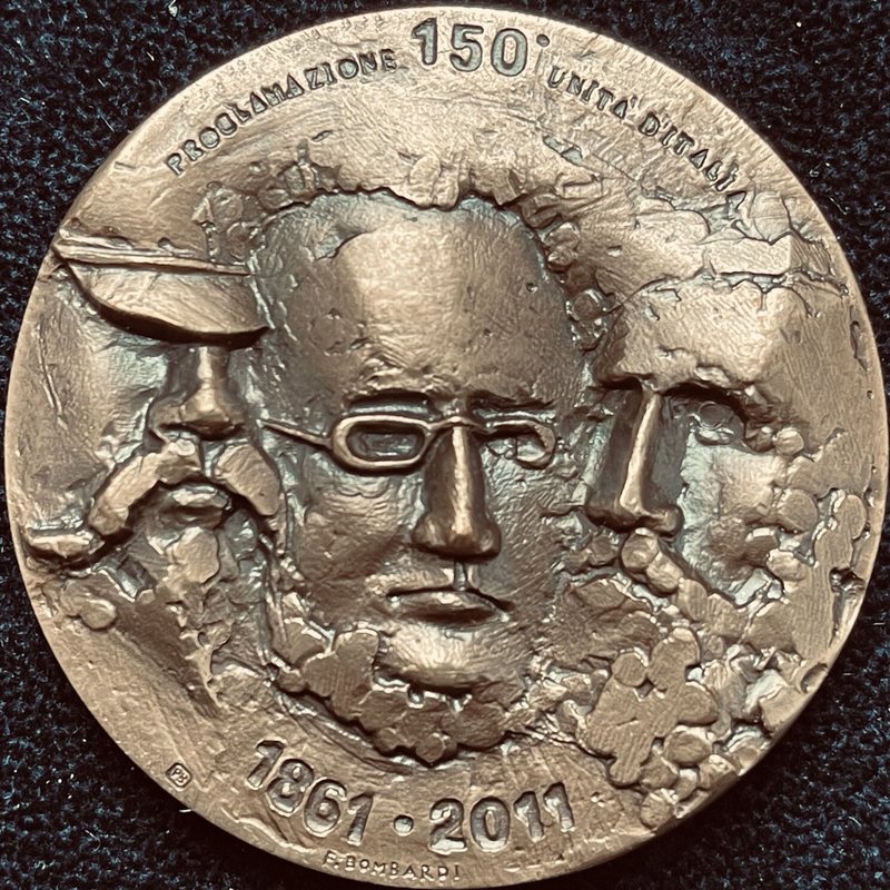 Medaglia 150° anniversario dell'Unità d'Italia, fronte