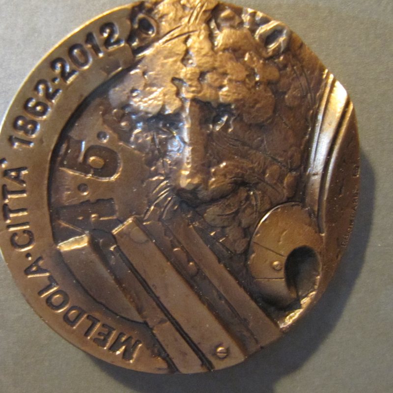 Medaglia 150° anniversario di «Meldola Città», fronte