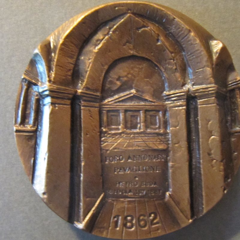 Medaglia 150° anniversario di «Meldola Città», retro