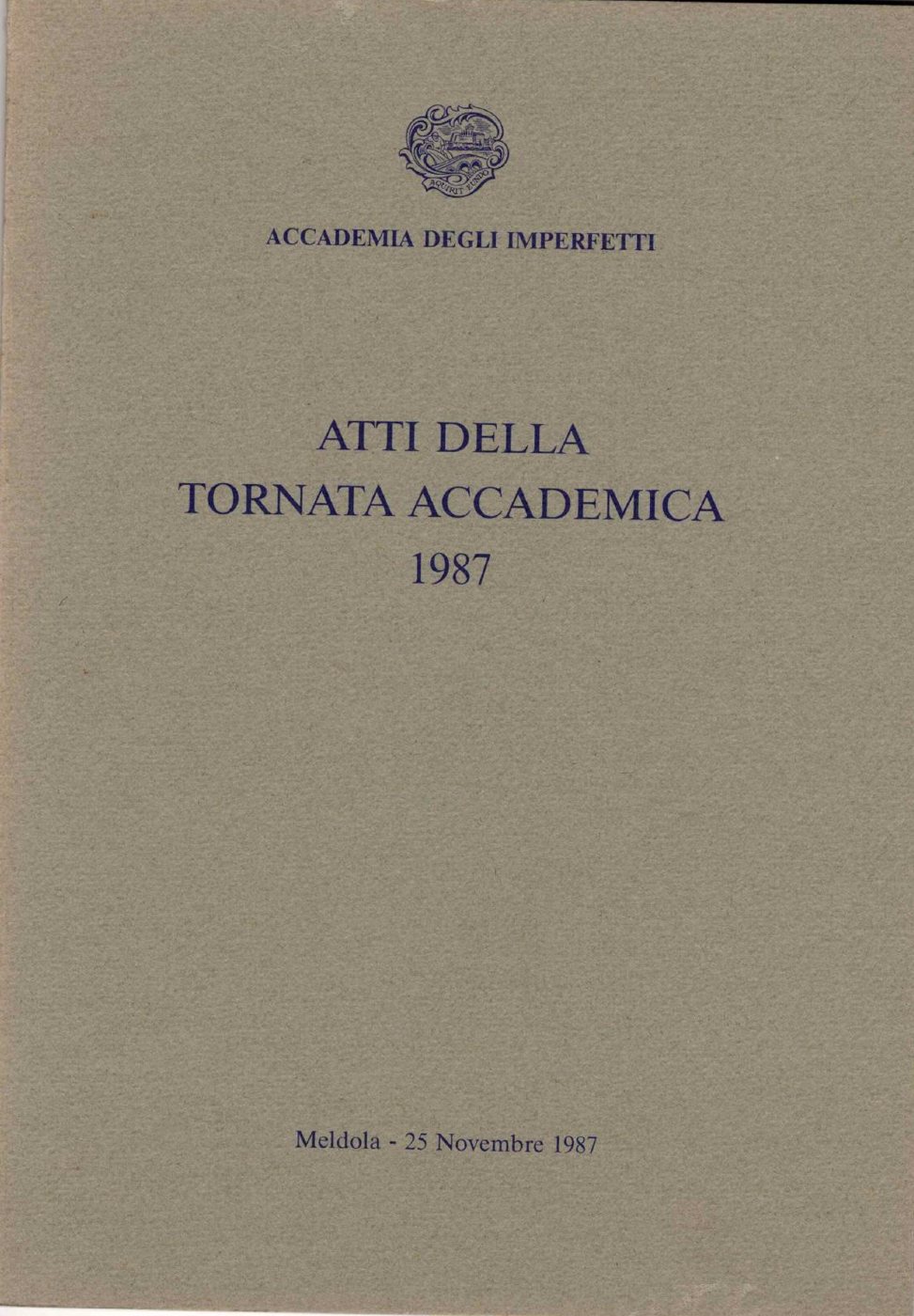 Atti della Tornata Accademica, immagine 1 di 4