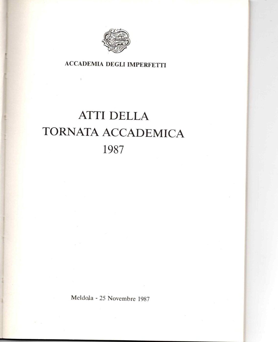 Atti della Tornata Accademica, immagine 2 di 4