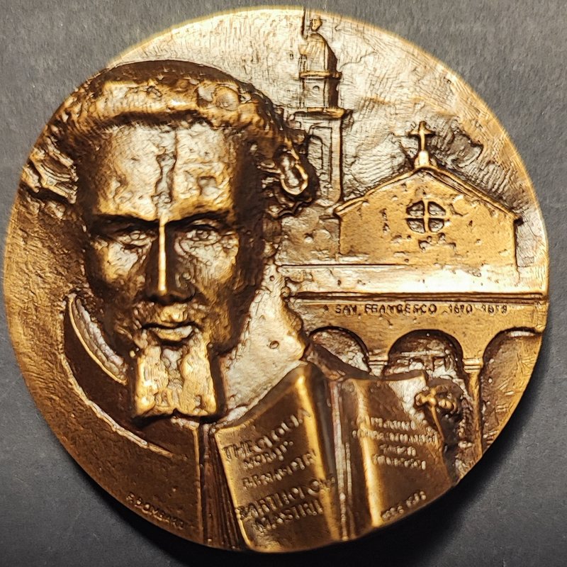 Medaglia «Scibile concreto» – 350° anniversario del transito di Bartolomeo Mastri, fronte